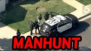 STANDOFF. Armed Suspect. Barricade. Los Angeles California.