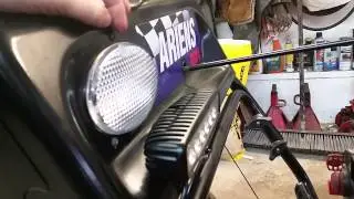 Installing a 18w led light on my ariens snow blower