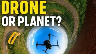Drone or Planet? 😱 INSANE 360&deg; Tiny Planet Shot | UAV DEVELOPER | DJI Mavic 3T #insta360 #drone