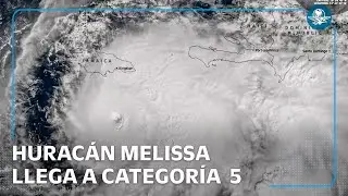 Hurac&aacute;n Melissa alcanza categor&iacute;a 5 y amenaza con devastar Jamaica
