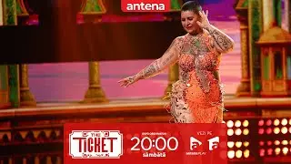 Maria Moldovan, alias Pathos, dans din buric pe scena The Ticket