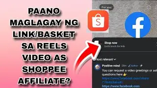 Paano mag lagay ng basket/link sa Facebook reels as affiliate partnerships para kumita?