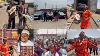 B Lord is angry as very dark man container land in Nigeria with multiple cars in a chipper rate#VDM