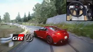 New Toyota GR86 Narrow Takigahara Mountain Road Drifts（w/SIMAGIC Alpha Mini steering Wheel）