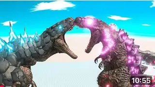 Godzilla vs All kaiju Animal Revolt Battle Simulator #gamesvideos