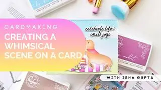 Whimsical Card Tutorial You&rsquo;ll Love 💖 | Stencils, Masking & Ink Blending with Isha Gupta
