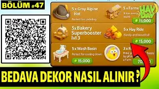 ÜCRETSİZ DEKOR LİNKLERİ & QR KOD! 🤯 Hay Day’de Nasıl Bulunur?