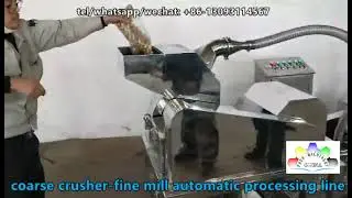 coarse crush-- super fine mill automatic processing line