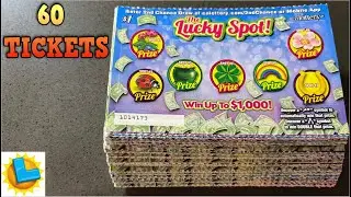 60 TICKETS TO PLAY😆$1000 PRIZE LUCKY SPOT SCRATCH OFFS