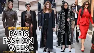 TOP 10 BEST DRESSED CELEBRITIES AT PARIS HAUTE COUTURE FASHION WEEK 2026! (Schiaparelli SS26)