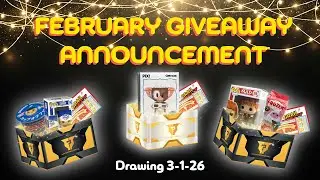 FEBRUARY GIVEAWAY ANNOUNCEMENT | MYSTERY GRAIL BOXES #FUNKO #funkopop #giveaway #thrilljoy 