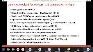 Agencies involved for Low Cost Road construction in Nepal | Rural Road Engineering | Engineer Star