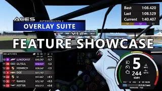 Transform your AMS2 with Aces Simhub Overlay Suite v1.2 - Feature Showcase