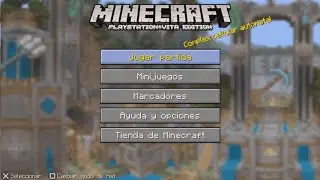 Minecraft PS Vita edition, checking out  the tutorial map and creative mode (Real Hardware)