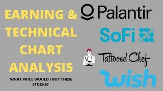 Palantir (PLTR), SOFI, Tattoo Chef (TTCF) & WISH Earnings Review and Technical Chart Analysis