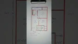 NORTH FACING HOUSE PLAN || 20&times;30 || 600 SQFT ||