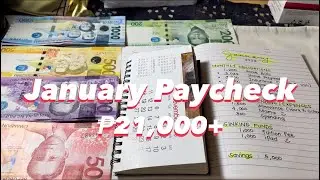 💸 Php21,000+ Cash Stuffing &bull; Envelope System | Philippines 🇵🇭 January 2022
