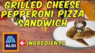 Grilled Cheese Pepperoni Pizza Sandwich with Pesto Aioli and Pizza Sauce Dip