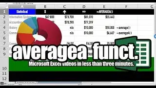 AVERAGEA FUNCTION EXCEL | CALCULATES AVERAGE IN A LIST | Practical Excel