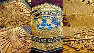 World Heavyweight Title Belt | 4.2mm CS Automated Zinc Acid Etched belt