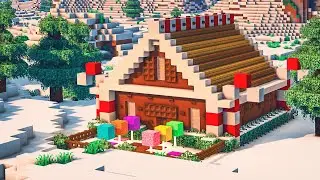 ❄️ Minecraft | How to Build a GingerBread House 🍬[ Tutorial ]