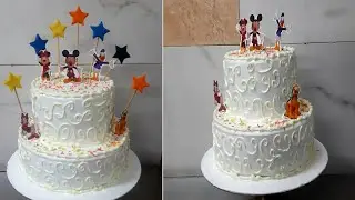 Mickey mouse Cake design Ideas Decorating tutorial Video at Home