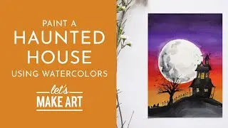Haunted House - Watercolor Tutorial with Sarah Cray