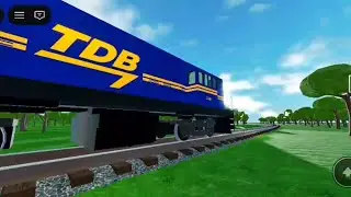 Trem da FCA passando pelo novo mapa do TDB 