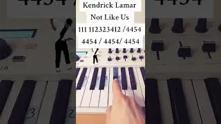 Kendrick Lamar - Not Like Us | EASY Piano Tutorial #shorts #trending #piano #kendricklamar
