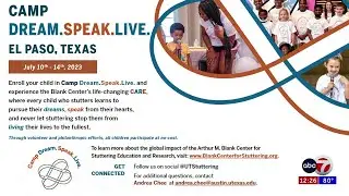 Texas camp aimed at helping kids who stutter coming to El Paso