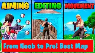 The best Aim + Edit Courses To Improve In Fortnite! Practice Map!