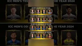 ICC Cricketer of the year 2024 | ICC Test Cricketer of the year | ODI Cricketer of the year #shorts