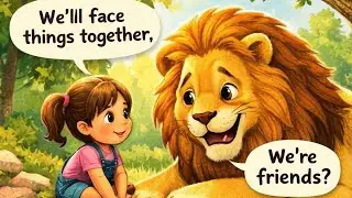 Cara and the Friendly Lion - Kids Cartoon Stories