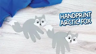 Handprint Arctic Fox Craft For Kids