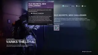 Old Secrets, New Challenges | Speak to Variks &mdash; Investigate | Beyond Light