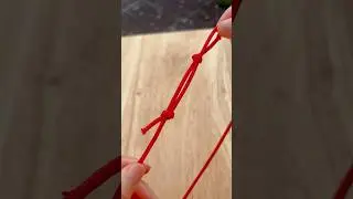 Adjustable sliding knot for bracelet! Double slider - Simple step by step tutorial #shorts
