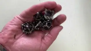 DnD Beholder Metal Hollow Singing Dice