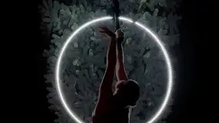 Led Aerial Hoop Christmas performance