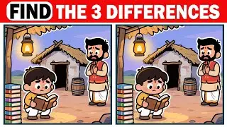 Find The Difference, Spot Three Changes | Only Genius Find Puzzles | Puzzle Game Challenge#37