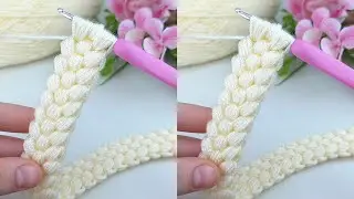 Soft & Cozy Tunisian Bandana Model Making 