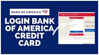 Bank of America Credit Card Login 2021