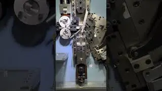 YLSK-540 Spring coiling machine .Wire diameter 1.5-4.0mm. #cncspringformingmachine