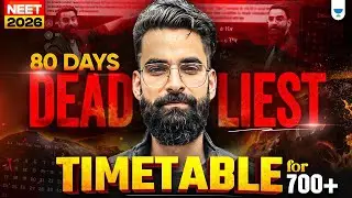 10 Feb &rarr; 3 May: The ONLY Plan to Score 700+ in NEET 2026 🚀 Wassim Bhat 