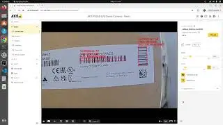 Barcode scanning with the Axis network camera (edge application)