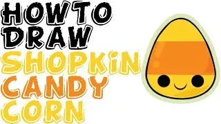 How To Draw Shopkins Mandy Candy Corn - Learn To Draw Mandy Candy Corn