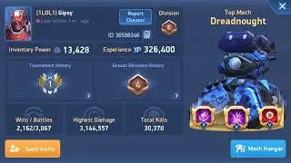 Bye dreadnought inventory power 13.000 mech arena
