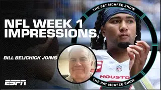Bill Belichick’s reveals his HONEST Week 1 NFL impressions 🍿 | The Pat McAfee Show
