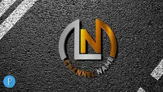 LN '' 3D professional logo design on android mobile, Pixellab tutorial [[ASRAFUL ART]]