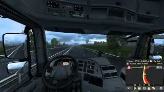 ETS2 Rainy Highway Drive From Inside the Cabin Ultra Realistic Graphics || #ets2 || #25