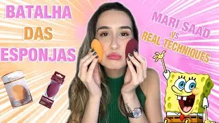 QUAL A MELHOR ESPONJINHA DE MAQUIAGEM? (MARI SAAD x REAL TECHNIQUES)